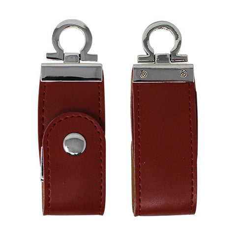 USB Llavero con Funda de Piel