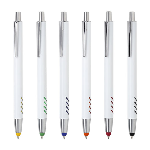 BOLÍGRAFO DE ALUMINIO BLANCO FORLI BL-129