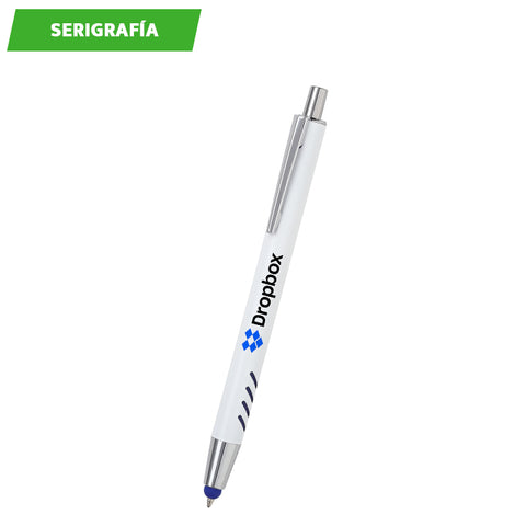 BOLÍGRAFO DE ALUMINIO BLANCO FORLI BL-129