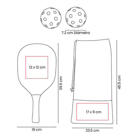 SET DE RAQUETAS ZANE SPO 017