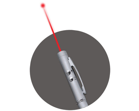 BOLÍGRAFO METÁLICO C/LUZ Y LASER 2108