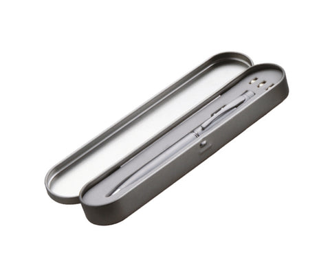 BOLÍGRAFO METÁLICO C/LUZ Y LASER 2108