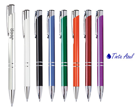 BOLIGRAFO DE ALUMINIO PREMIER DE TINTA AZUL 2110A