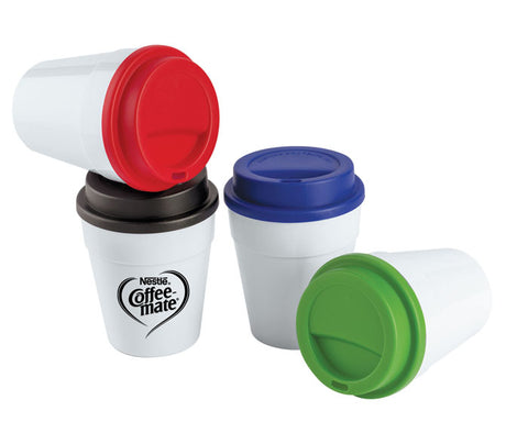 VASO 350 ML CON TAPA DE PLASTICO LATE A2234