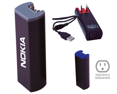 BATERÍA PORTÁTIL CON ADAPTADOR DE LUZ CAP 2200 mAh ORSON A2361