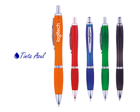 BOLÍGRAFO DE PLÁSTICO AMIRA DE TINTA AZUL A2416A