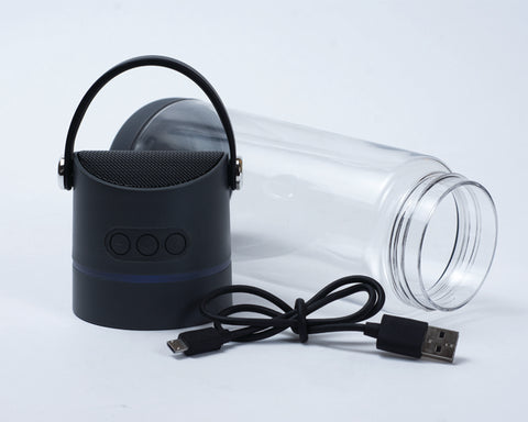 CILINDRO DE TRITÁN DE 650 ML CON FUNCIÓN DE BOCINA BLUETOOTH SOUNDTEK A2434