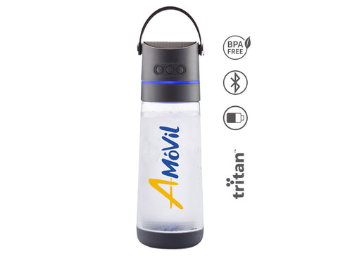 CILINDRO DE TRITÁN DE 650 ML CON FUNCIÓN DE BOCINA BLUETOOTH SOUNDTEK A2434