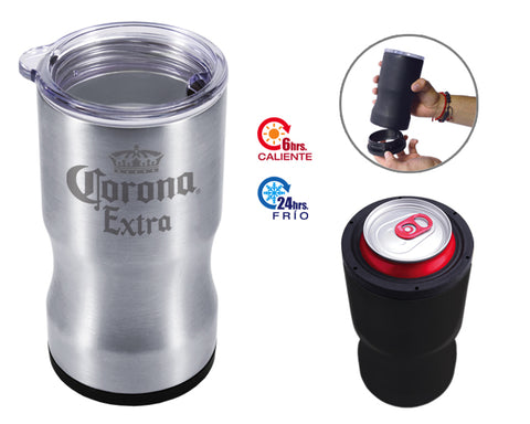 TERMO PORTA LATAS DE ACERO INOXIDABLE DE 350 ML DEUX A2468