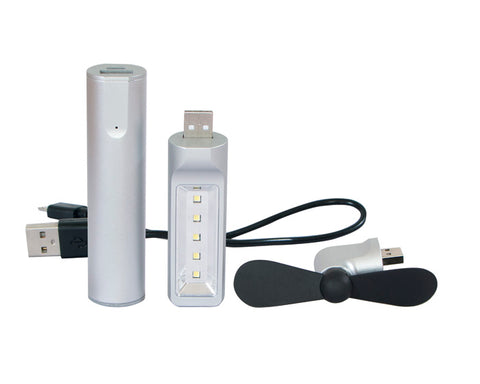 KIT DE ACCESORIOS CON BATERÍA PORTÁTIL CAP 2200 mAh SAVE A2494