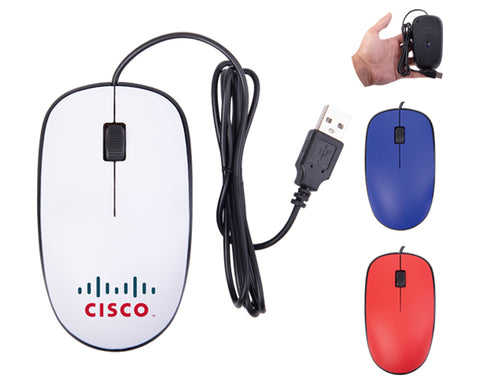 MOUSE ALÁMBRICO CON BOTON SCROLL SAGU A2623