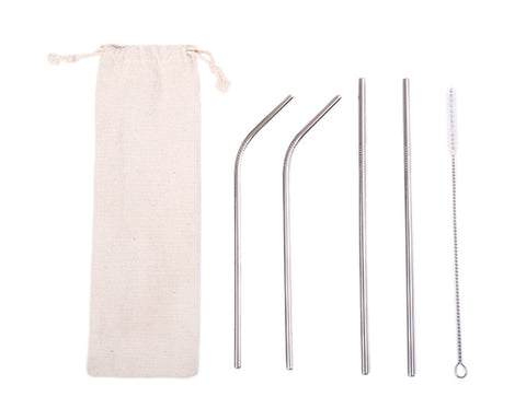 KIT ECOLÓGICO DE POPOTES ACERO INOX CLEAN A2647