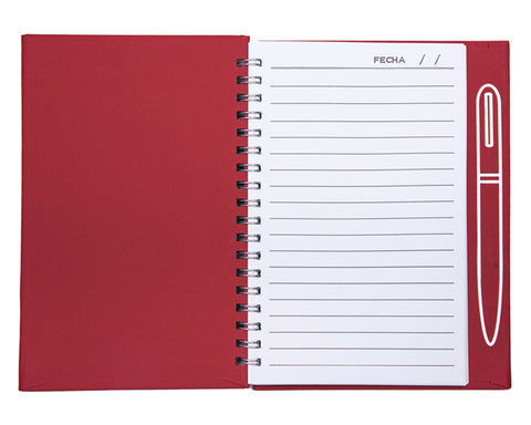 LIBRETA CON IMÁN PARA BOLÍGRAFO METÁLICO SPAIN A2670