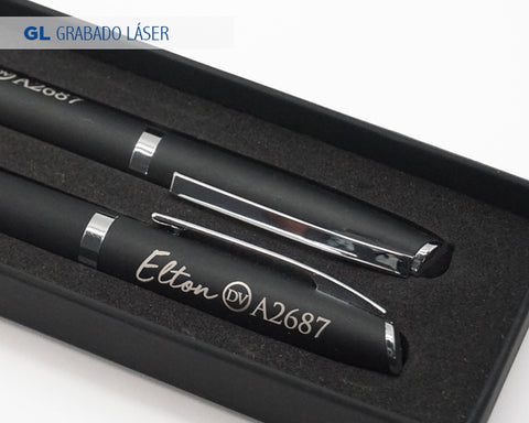 SET DE BOLÍGRAFOS DE METAL ELTON A2687