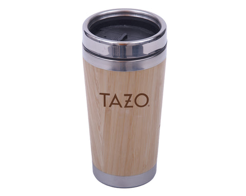 TERMO DE ACERO INOXIDABLE CON BAMBÚ DE 445 ML ALLEN A2704