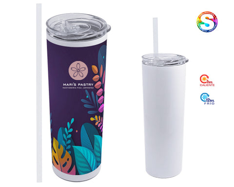 TERMO DE ACERO INOX PARA SUBLIMACIÓN 600 ML WILLY A2743