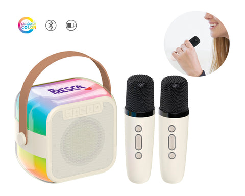 BOCINA KARAOKE CON LUZ MULTICOLOR POPSTAR A2812