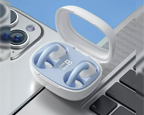 AUDÍFONOS BLUETOOTH MANOS LIBRES CON ESTUCHE DE CARGA Y PANTALLA LED DIGIMON A2825
