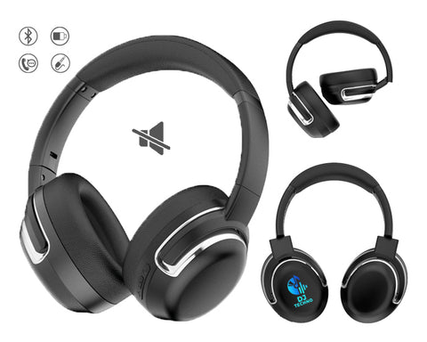 AUDÍFONOS BLUETOOTH CON CANCELACIÓN DE RUIDO MANOS LIBRES Y DIADEMA AJUSTABLE GUETTA A2828