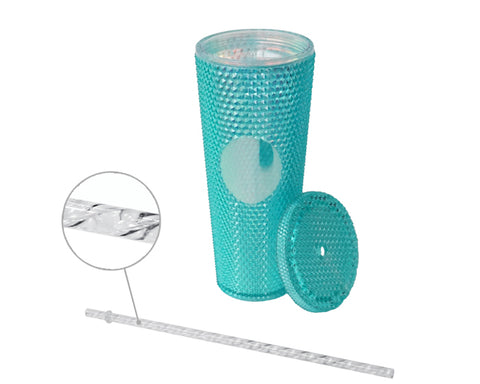 VASO DE PLÁSTICO DOBLE PARED TEXTURIZADO COCONUT A2927