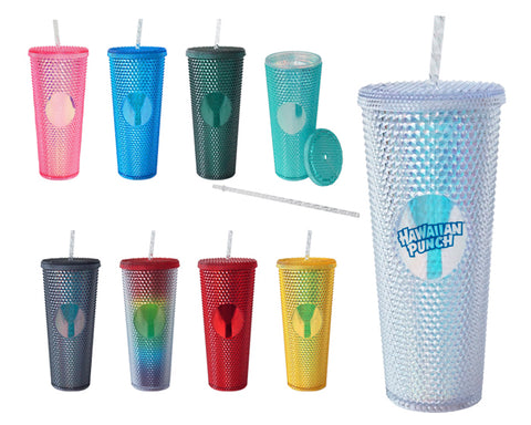 VASO DE PLÁSTICO DOBLE PARED TEXTURIZADO COCONUT A2927