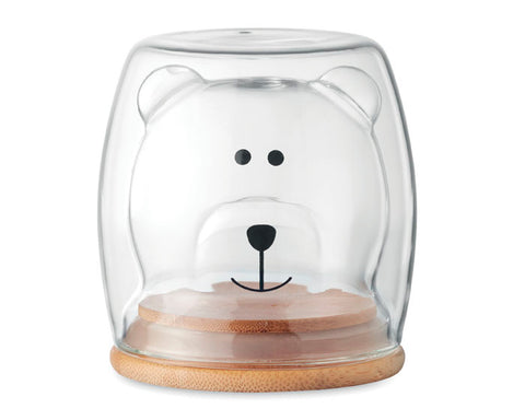 VASO DE VIDRIO DE DOBLE PARED DE 220 ML PIPO A2939