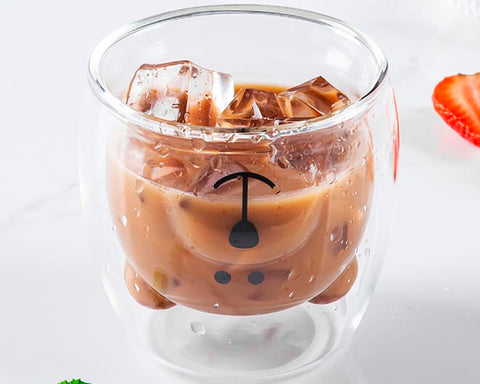 VASO DE VIDRIO DE DOBLE PARED DE 220 ML PIPO A2939