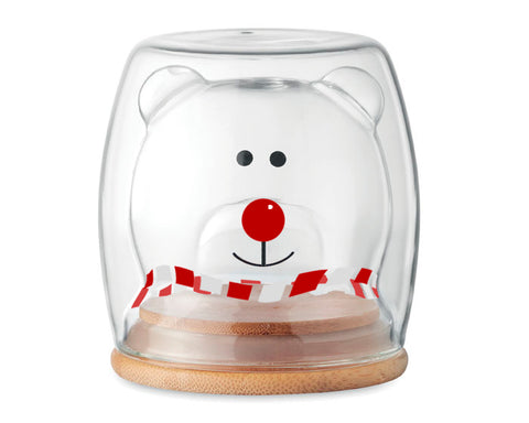 VASO DE VIDRIO DE DOBLE PARED DE 220 ML COPITO A2940