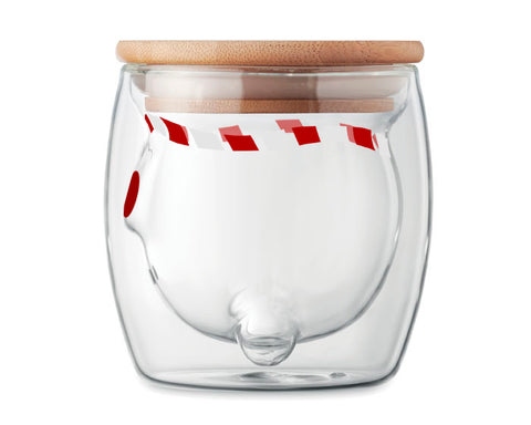 VASO DE VIDRIO DE DOBLE PARED DE 220 ML COPITO A2940