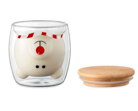 VASO DE VIDRIO DE DOBLE PARED DE 220 ML COPITO A2940