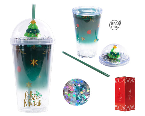 VASO DE PLÁSTICO DOBLE PARED PINE A2966