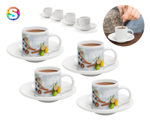 JUEGO DE TAZAS 3 OZ CON PLATO DE SUBLIMACIÓN MEETING A2974