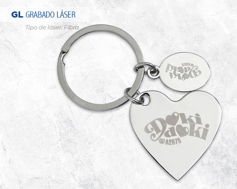 LLAVERO METÁLICO CORAZON DOKI DOKI A2975