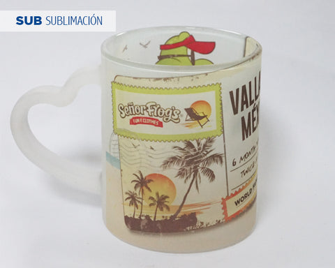 TARRO DE VIDRIO SATINADO DE SUBLIMACIÓN 11 OZ NEYSA A2976