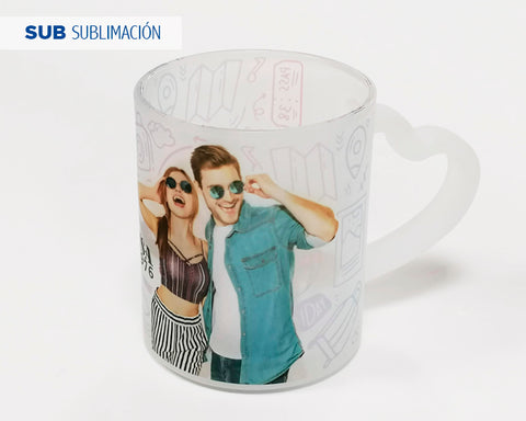 TARRO DE VIDRIO SATINADO DE SUBLIMACIÓN 11 OZ NEYSA A2976