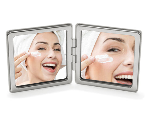 ESPEJO DOBLE CUADRADO GLAMOUR A2980