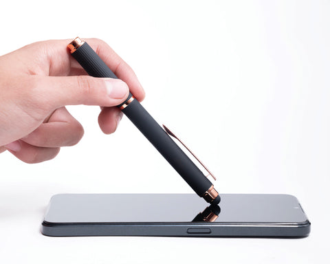 BOLÍGRAFO DE ALUMINIO CON TAPA Y TOUCH SCREEN LOHAN A2985
