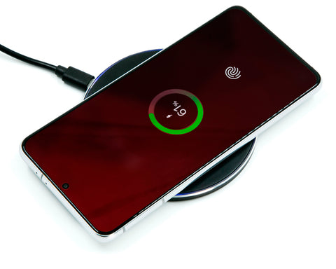 BASE CARGADOR INALÁMBRICO DE CARGA RÁPIDA CON LUZ POISON A3000