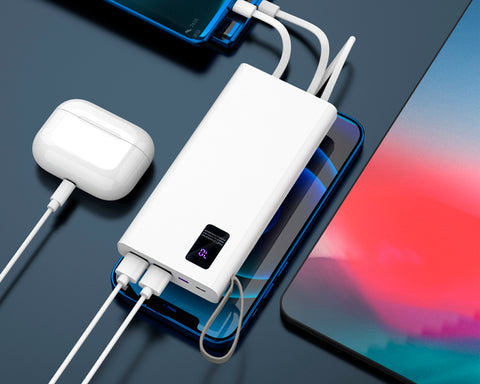 BATERÍA PORTÁTIL 4 EN 1 DE CARGA RÁPIDA CON LUZ CAP 10000 mAh ELIOT A3002