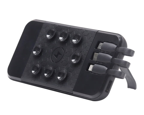 BATERÍA PORTÁTIL CON VENTOSAS 3 EN 1 DE CARGA RÁPIDA CON LUZ CAP 10000 mAh BINGO A3003