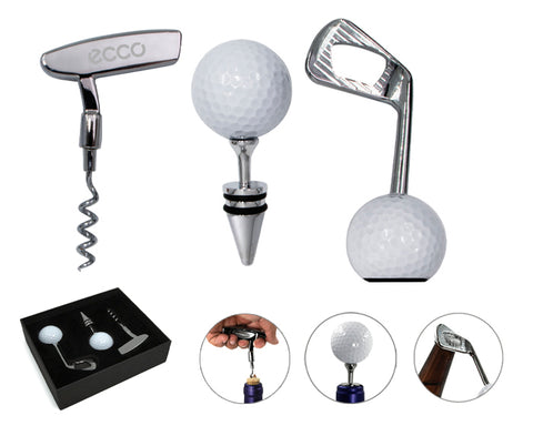 SET DE ACCESORIOS PARA VINO DE GOLF GOLFITO A3014