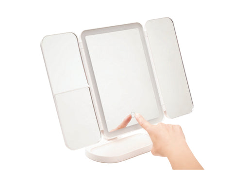 ESPEJO RECARGABLE CON LUZ LED AFRODITA A3029