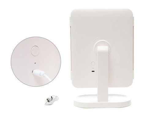 ESPEJO RECARGABLE CON LUZ LED AFRODITA A3029