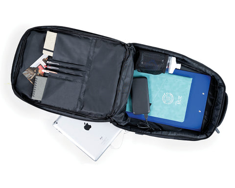 MOCHILA BACKPACK PORTA LAPTOP USB NERD A3030