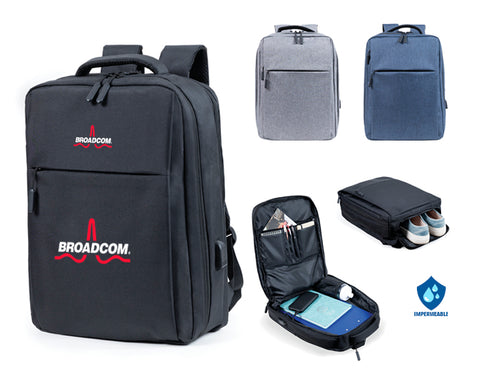 MOCHILA BACKPACK PORTA LAPTOP USB NERD A3030