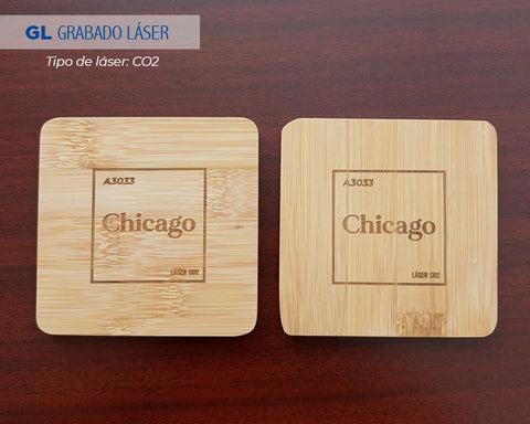 SET PARA WHISKY DE BAMBÚ VIDRIO Y ACERO INOXIDABLE CHICAGO A3033