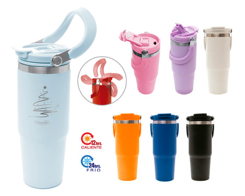 TERMO DE ACERO INOXIDABLE DE 900 ML KARRY A3049