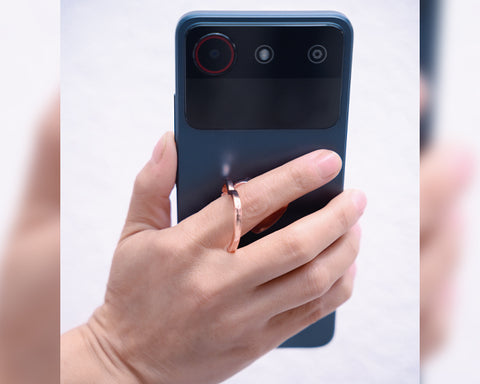 ANILLO CON SOPORTE PARA CELULAR EN FORMA DE CORAZÓN LOVER A3087