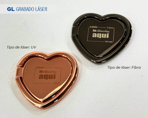 ANILLO CON SOPORTE PARA CELULAR EN FORMA DE CORAZÓN LOVER A3087