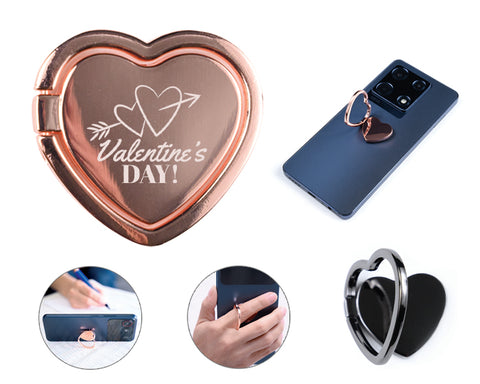 ANILLO CON SOPORTE PARA CELULAR EN FORMA DE CORAZÓN LOVER A3087